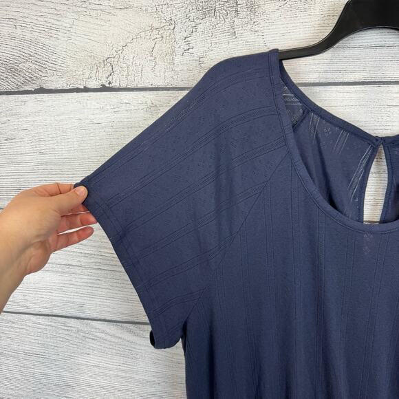 City Chic Plus Size Blue Greta Lounge Lightweight Romper Size 22 - Picture 6 of 8